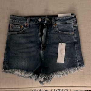 Denim cut off shorts